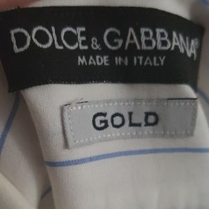 Dolce & Gabbana Gold fitted dress shirt